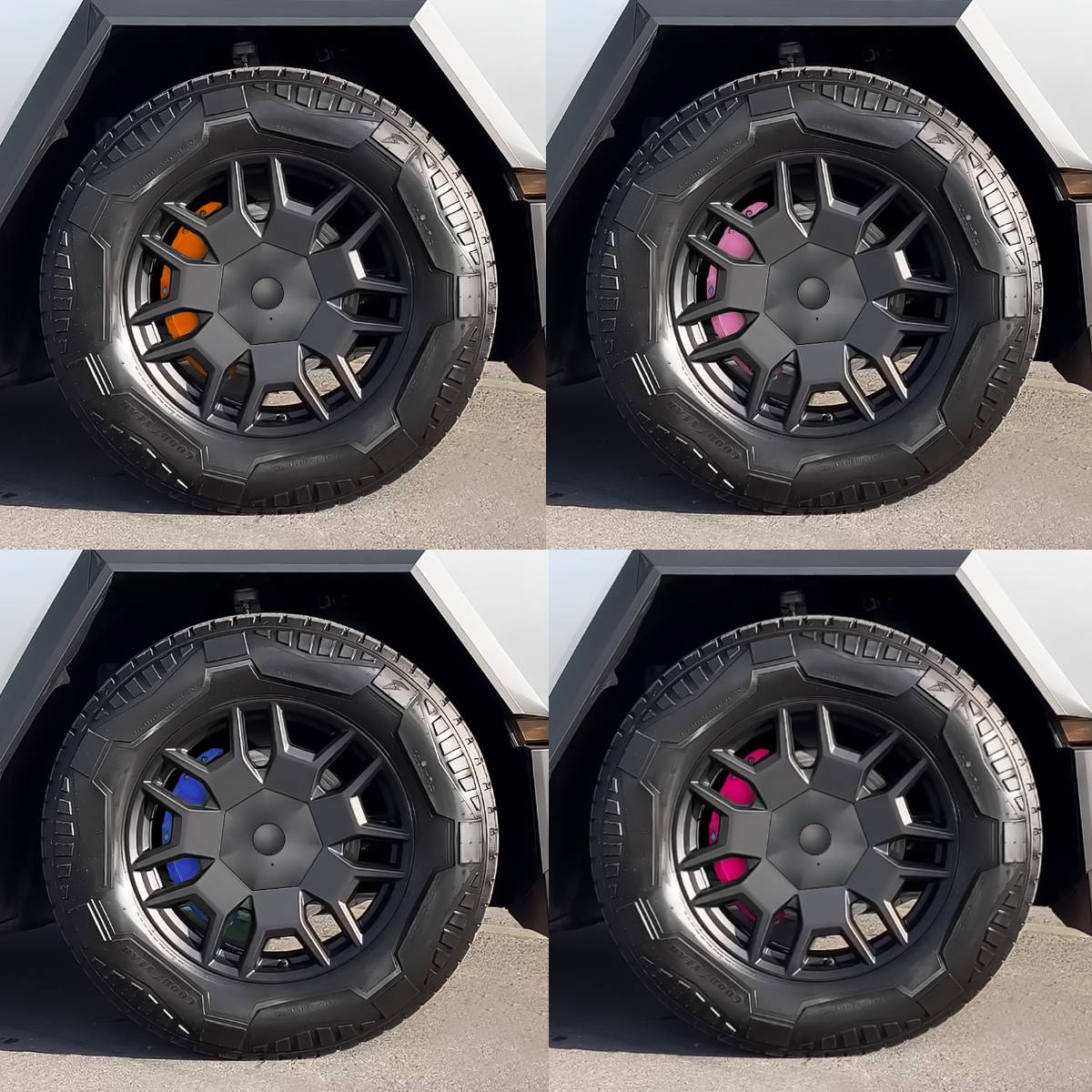 Tesla Cybertruck 🚨 Cybertruck Brake Caliper Covers – New Colors Avaliable in Teslaunch! 🎨✨-White/Orange/Pink/Black/Green/Tiffany Blue/Beetroot Purple/Lavender Purple 01