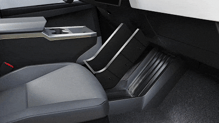 Tesla Cybertruck [Center Console Organizer Shelf] Cybertruck Interior Storage Expansion Kit (Cybergear) 0815 (1)