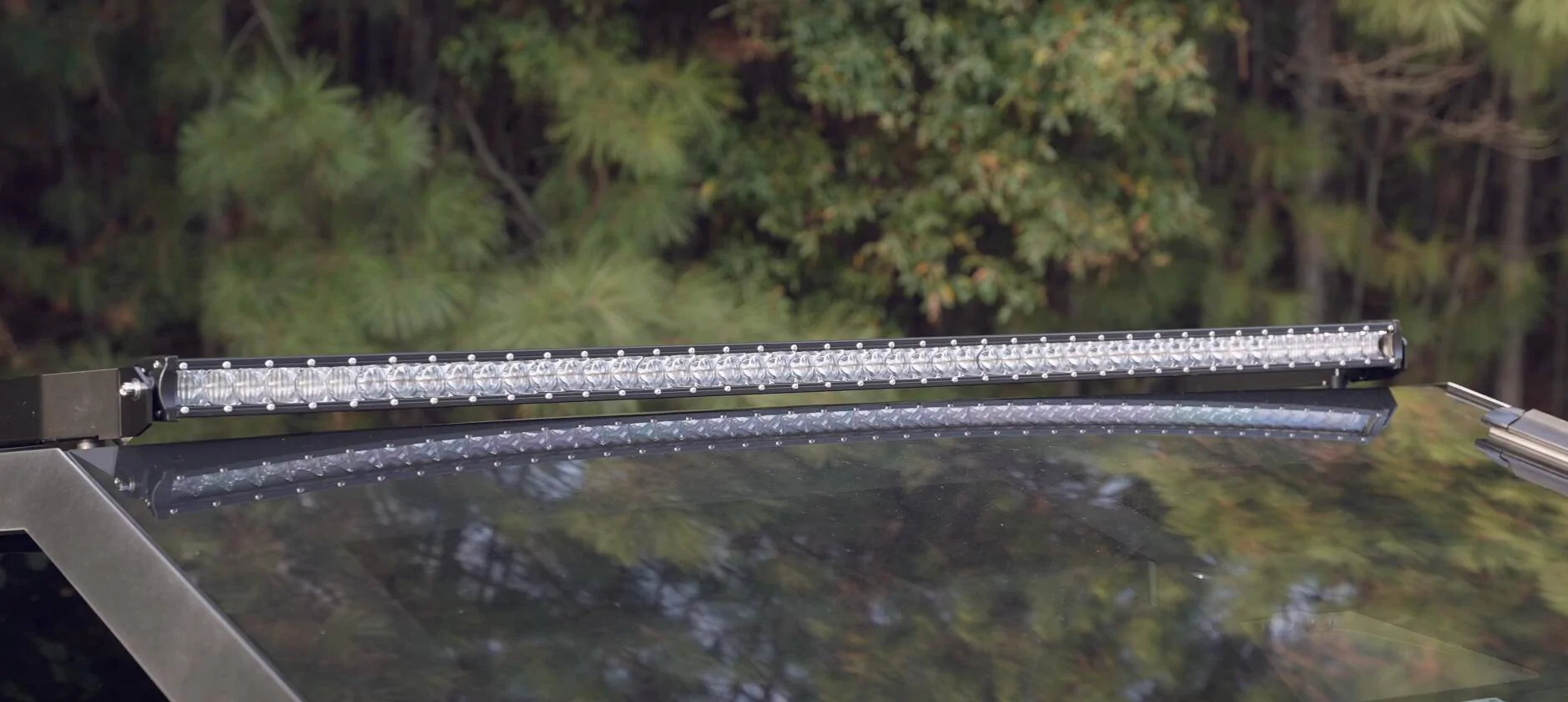 Tesla Cybertruck Hansshow roof light bar installed on Cybertruck - photos 1-2