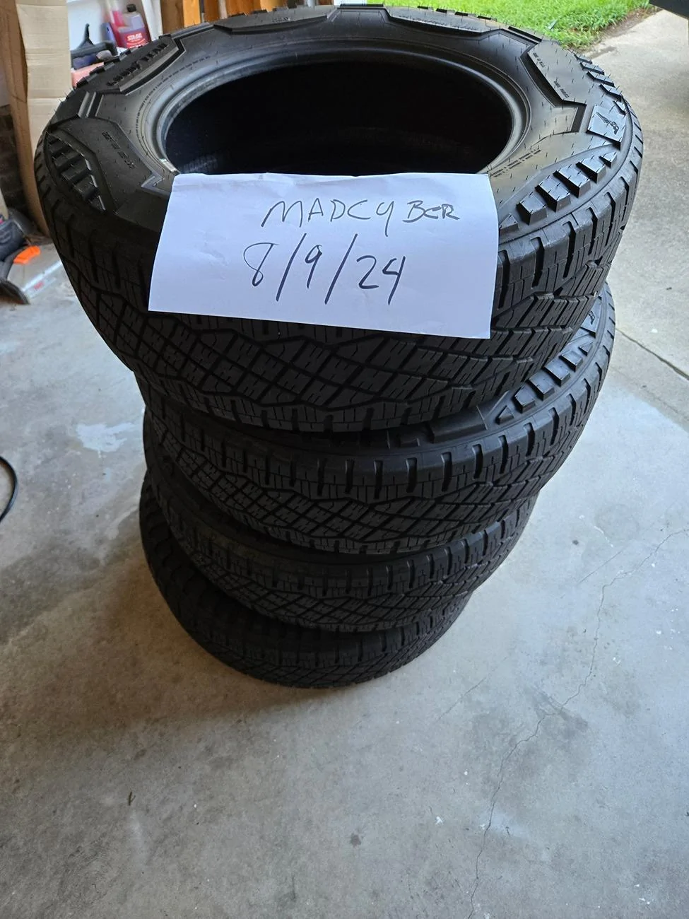 Tesla Cybertruck CT Goodyear tires 8/32 tread left out of 10/32 1000000155