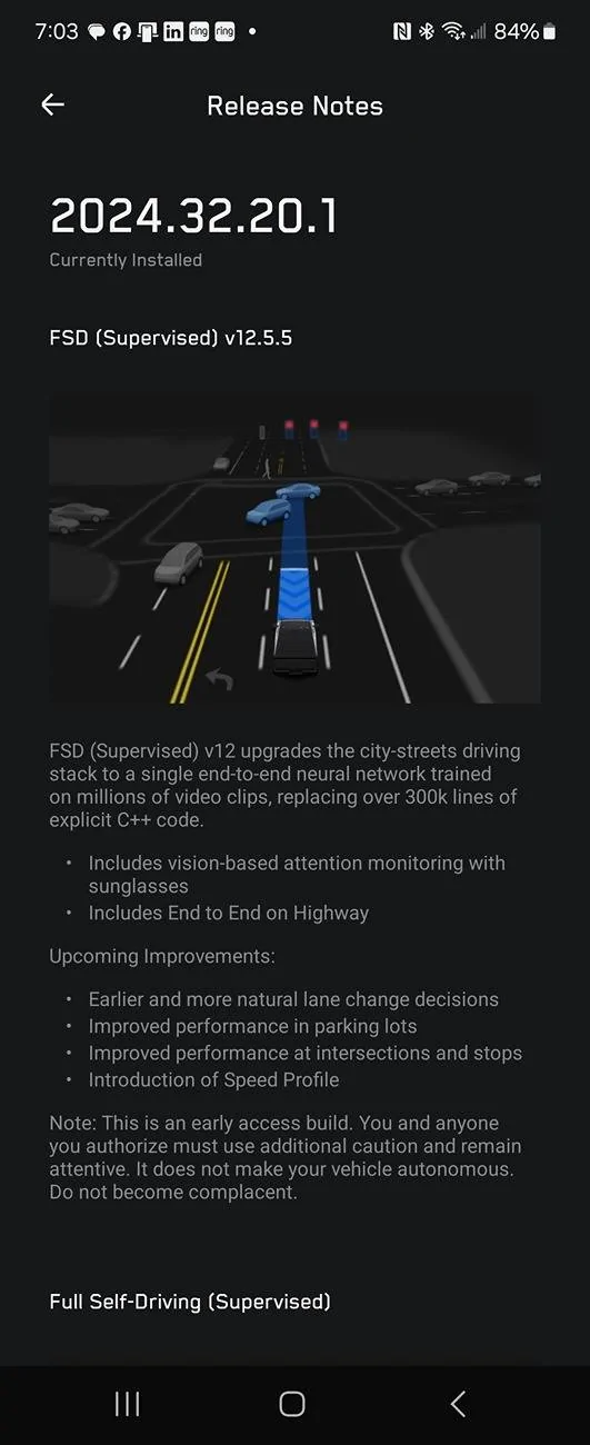 Tesla Roadster 2nd gen 2024.32.20.1 Update Now Downloading 1000000988