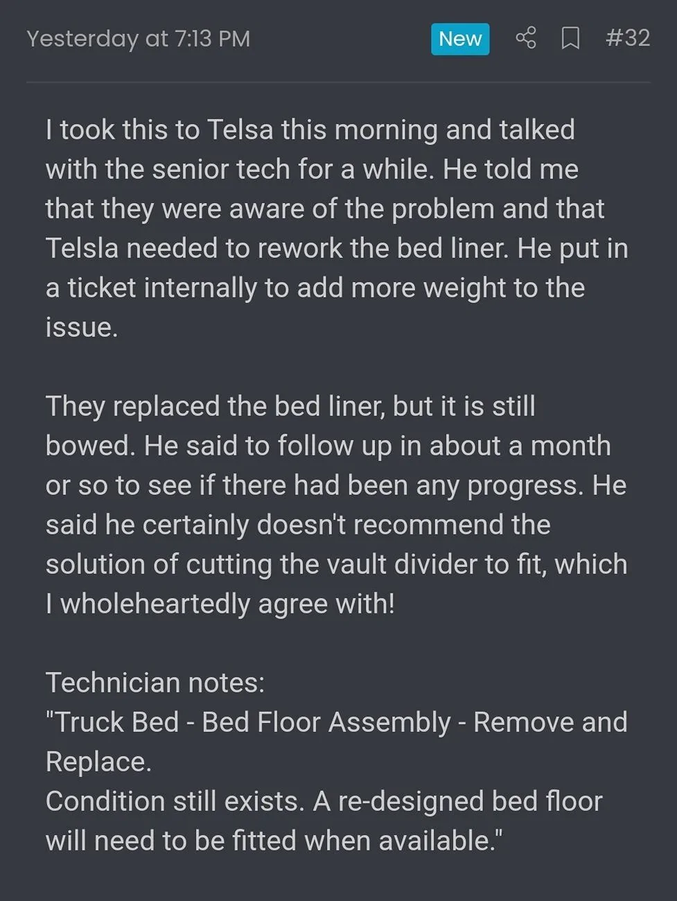 Tesla Roadster 2nd gen Tips on Installing Cybertruck Vault Cargo Divider 1000006782