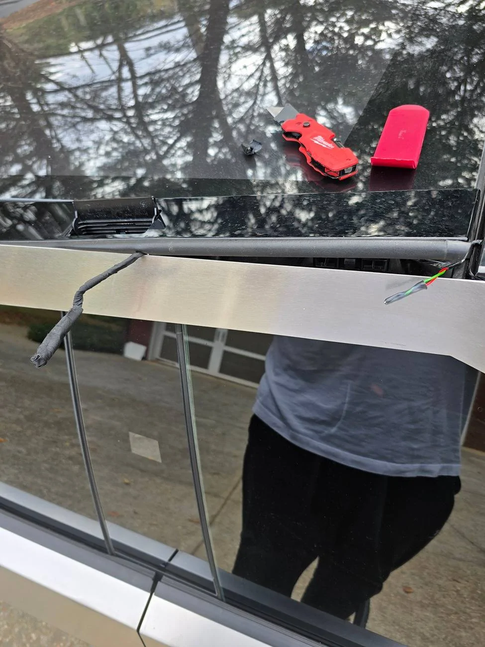 Tesla Roadster 2nd gen Light Bar finally installed. Pics of customer portion of installation. 1000009575