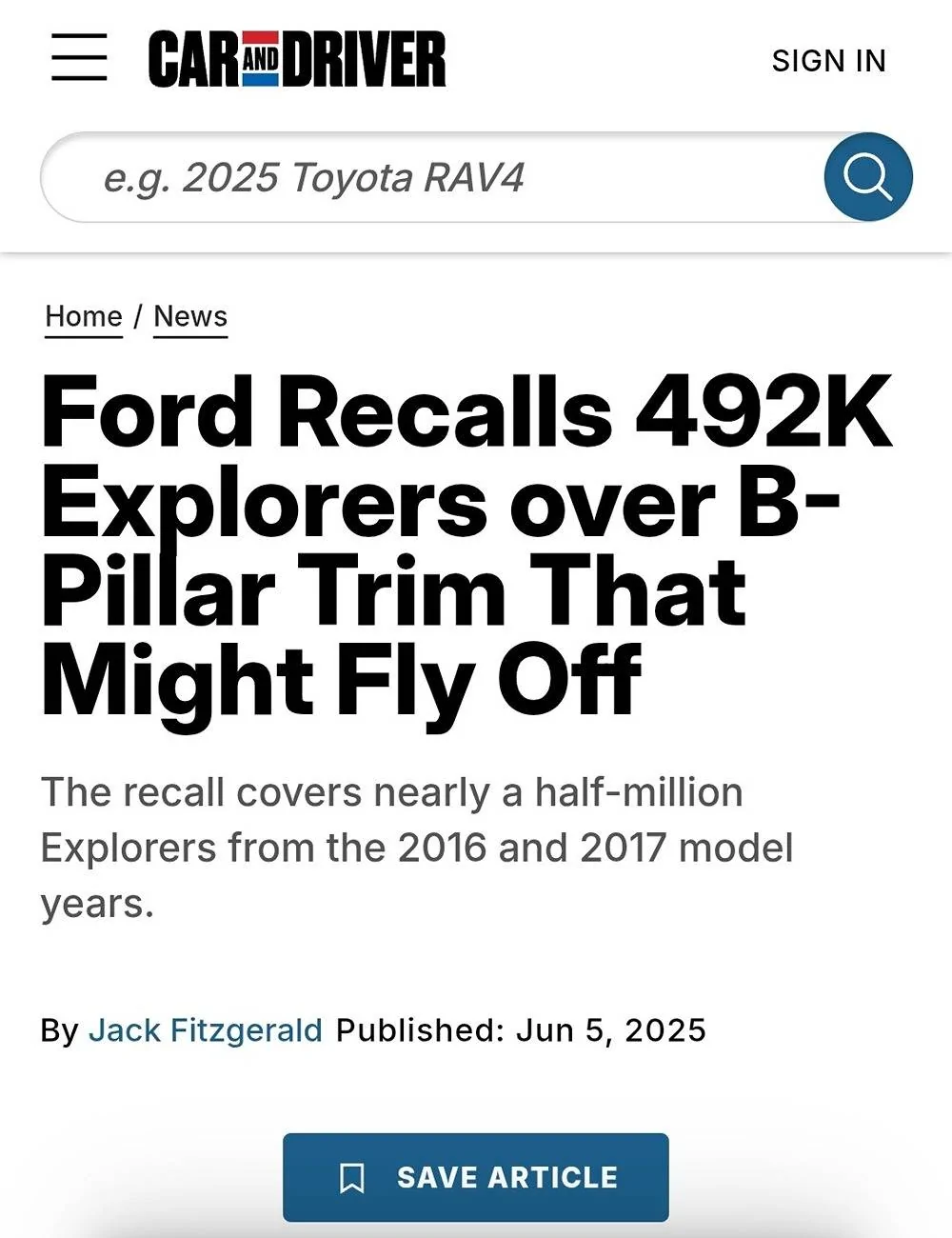 Tesla Roadster 2nd gen Cant rail recall letter 1000021087
