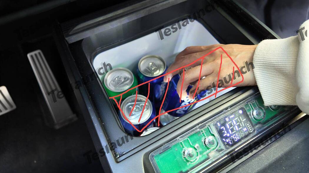 Tesla Cybertruck Cybertruck Center Console Refrigerator is Now Live & V2.0 Refrigerator is in Development! - by Teslaunch 11