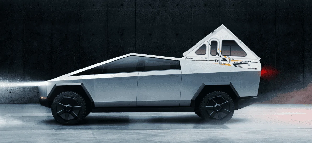 Tesla Roadster 2nd gen Cybertruck camper drawings 1621835473883