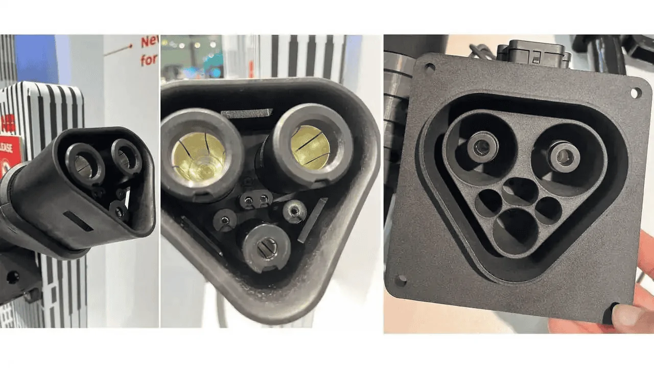 Tesla Cybertruck Cybertruck Megacharger compatibility possible? After Megacharger stall for smaller vehicles spotted 1690476746182