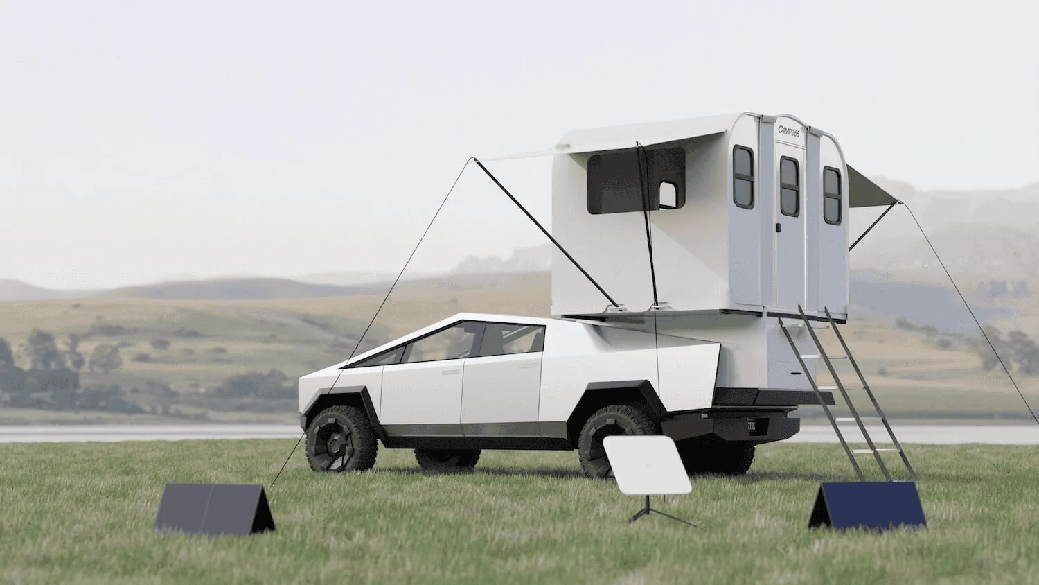 Tesla Roadster 2nd gen Truck Camper Options w/ Pics 1695594348868
