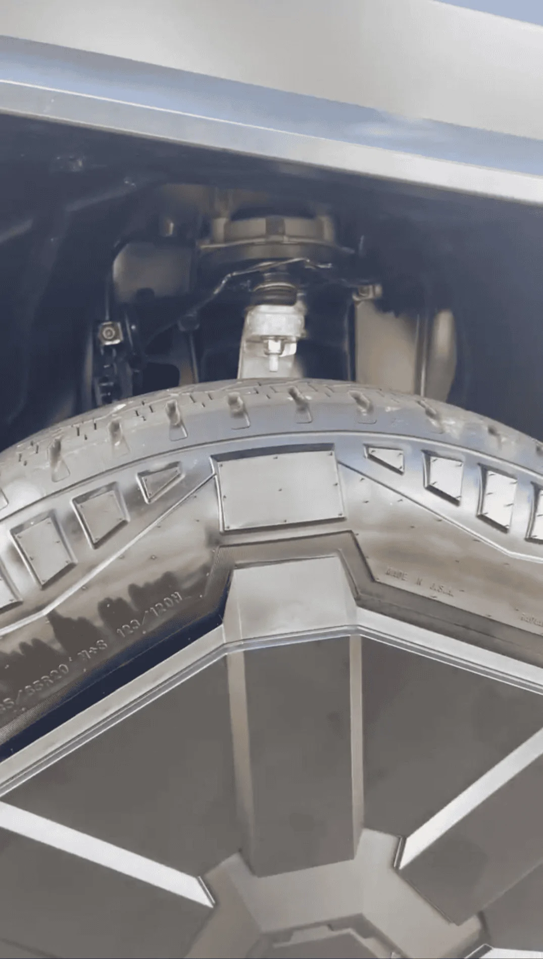 Tesla Roadster 2nd gen Cybertruck engineers bend upper control arm in testing 1699145528943