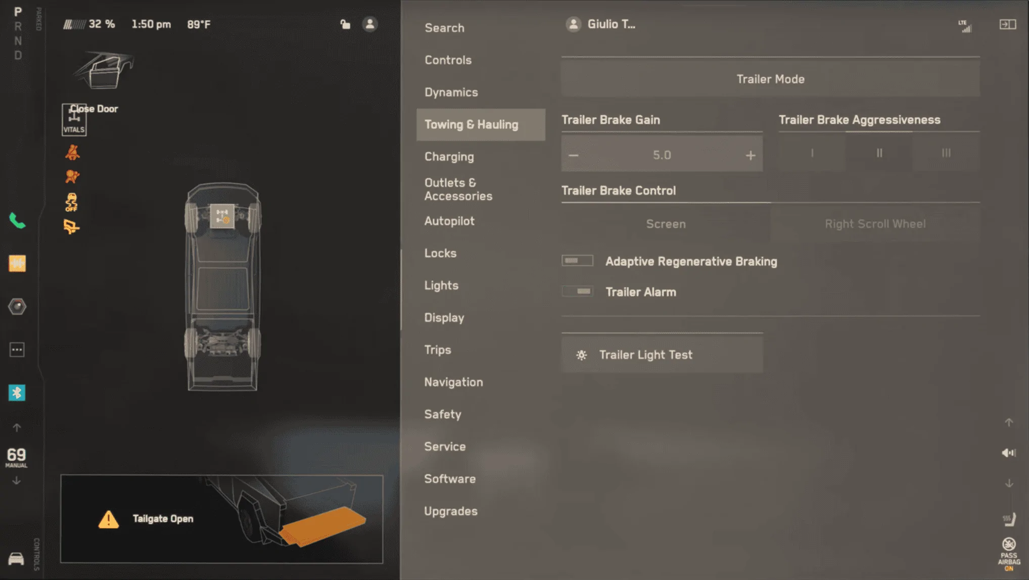 Tesla Roadster 2nd gen Towing & Hauling / Dynamics menu content? And how good is the stereo? 1701556568464
