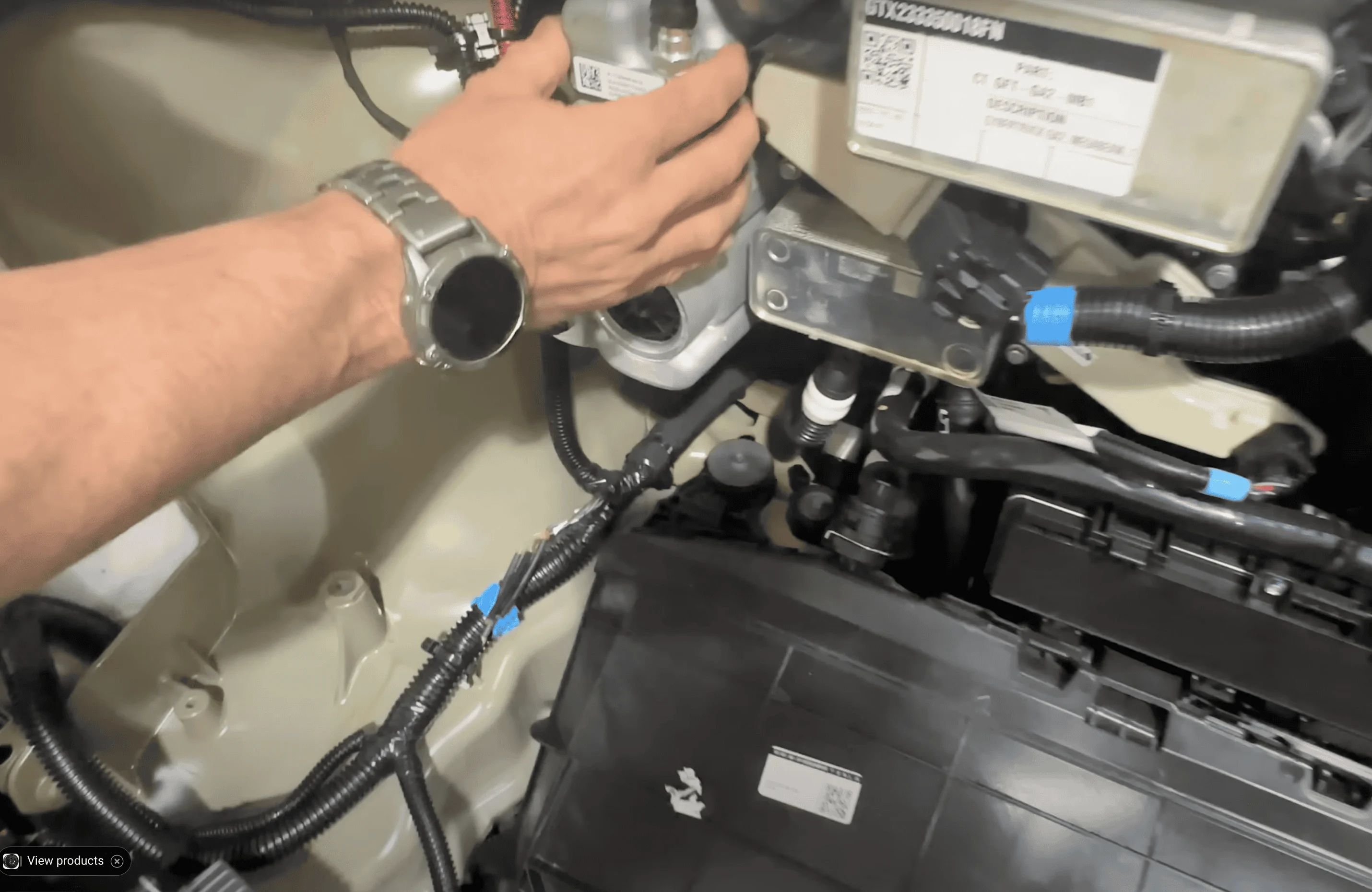 Tesla Roadster 2nd gen How to route an antenna cable? 1708745609645