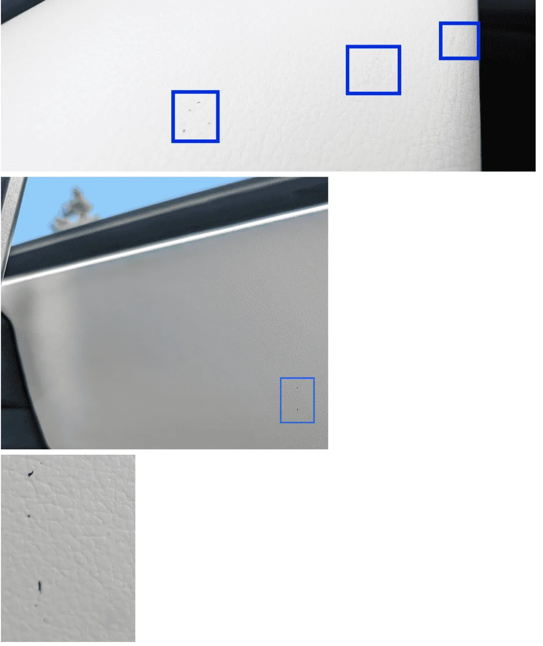 Tesla Roadster 2nd gen How can you fix scratches on the white interior? 1718476367006-jm