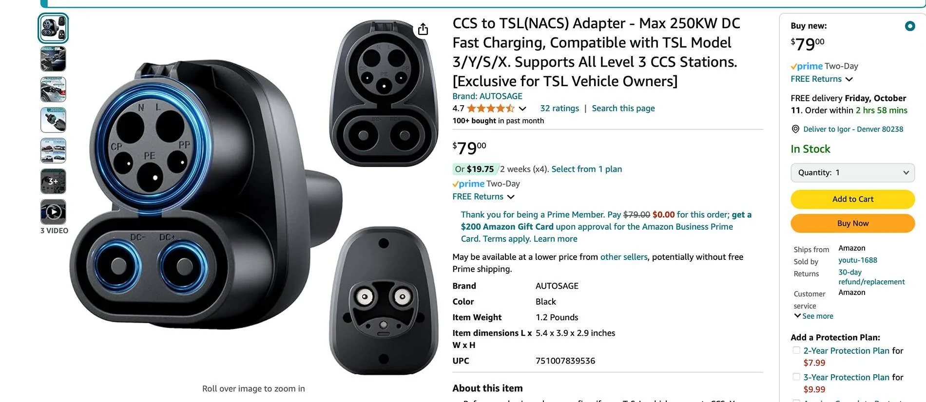 Tesla Roadster 2nd gen Charging cybertruck with CCS standard adapter 1728529805987-l2