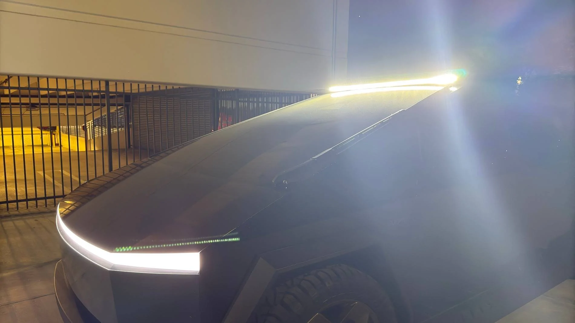 Tesla Cybertruck Curious about what it's like to experience the Tesla Cybertruck at night? 1730372952345-p2