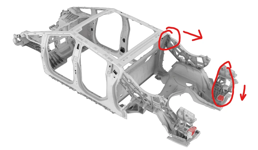 Tesla Roadster 2nd gen Cybertruck Trailer Hitch/Casting Failure @10,400 lbs *VERTICAL LOAD* 1741826074482-2v