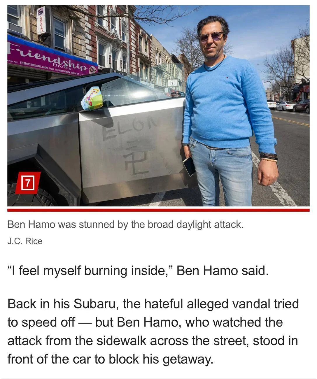 Tesla Cybertruck Cybertruck owner stunned: ‘I feel myself burning inside’ 1742157029492-j2