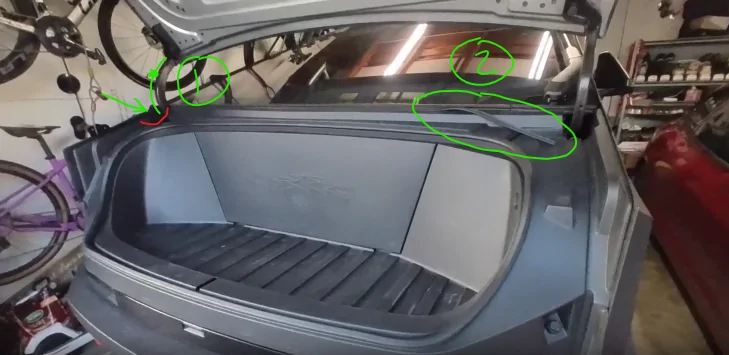 Tesla Roadster 2nd gen Frunk not opening completely. 1744783161704-13