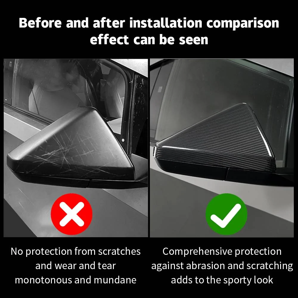 Tesla Cybertruck 𝐂𝐲𝐛𝐞𝐫𝐭𝐫𝐮𝐜𝐤 𝐜𝐚𝐫𝐛𝐨𝐧 𝐟𝐢𝐛𝐞𝐫 𝐦𝐢𝐫𝐫𝐨𝐫 𝐜𝐨𝐯𝐞𝐫-𝐓𝐥𝐲𝐚𝐫𝐝 2