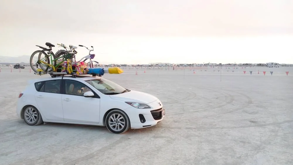 Tesla Roadster 2nd gen Portable Platform for Bed/Vault 2018-BurningMan-Dawn-1000