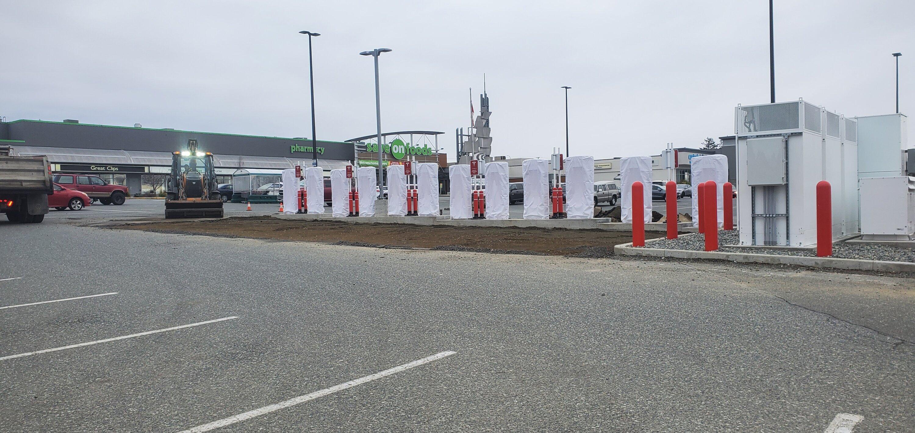 Tesla Cybertruck Second Tesla Supercharger in Nanaimo 20230325_093718