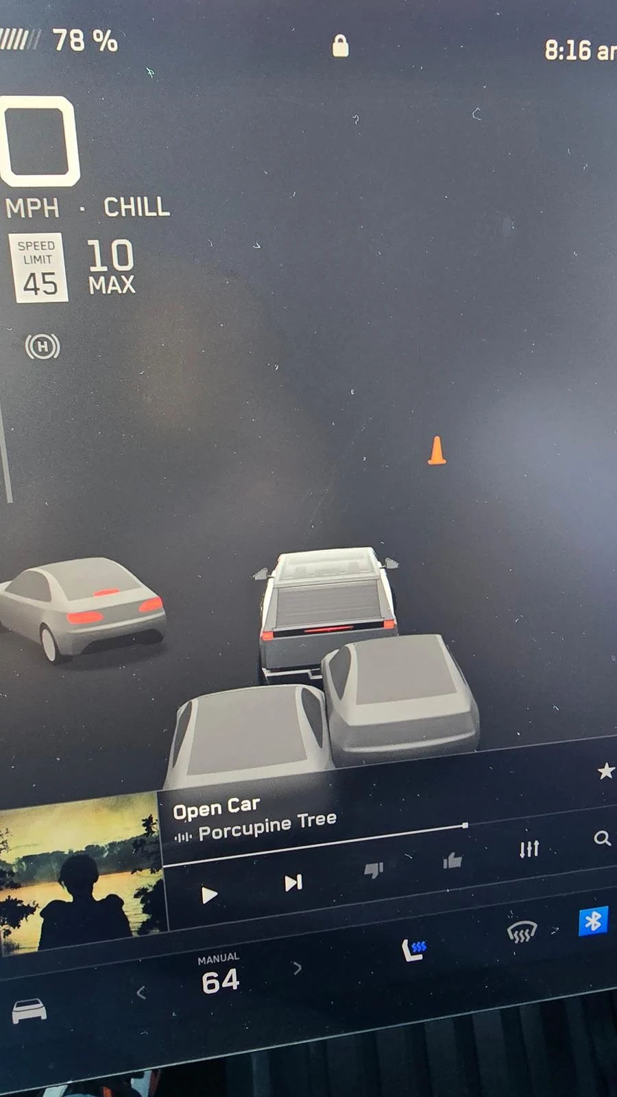 Tesla Roadster 2nd gen Phantom vehicle glitch in CT 20240510_081627