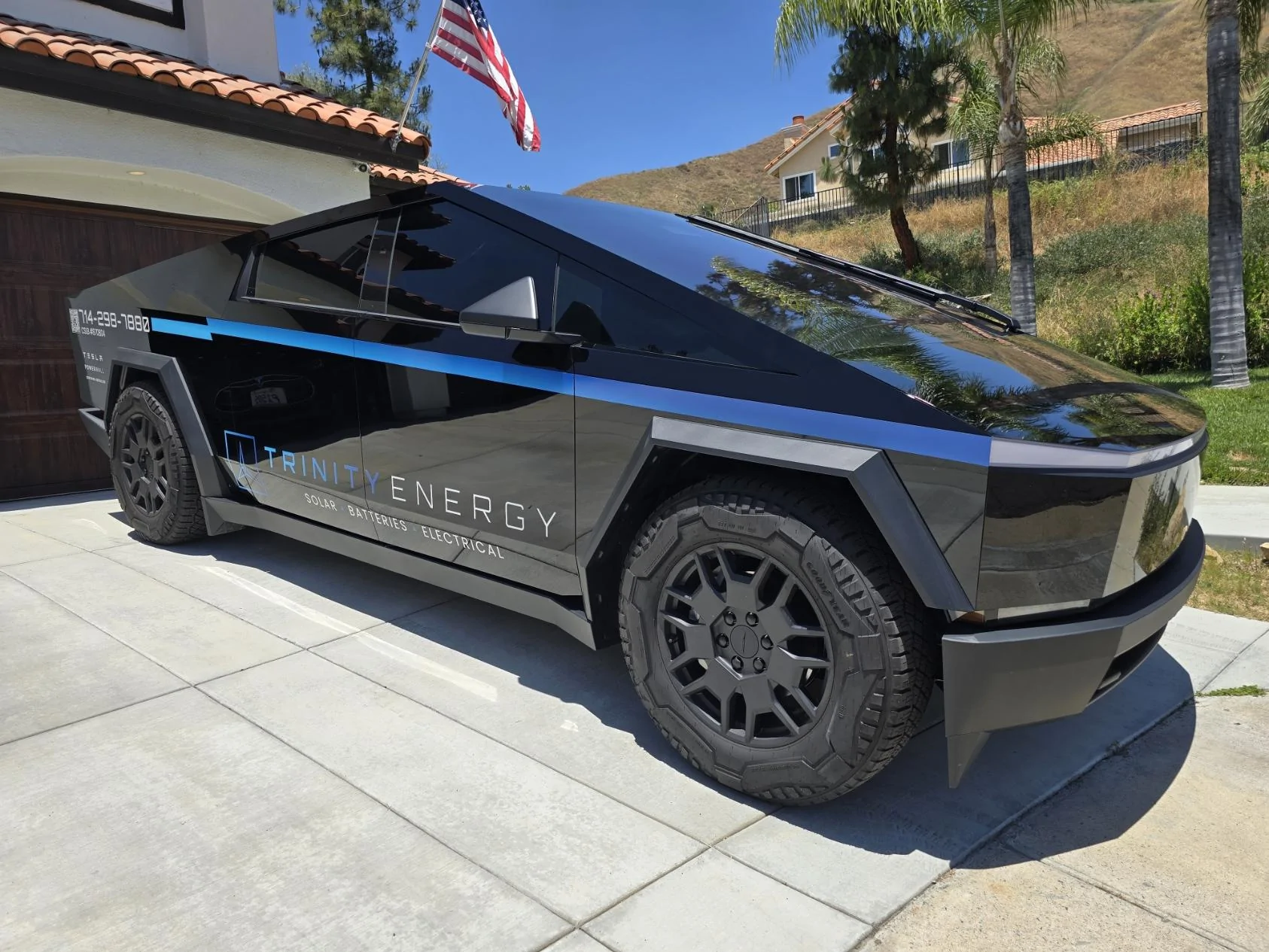 Tesla Roadster 2nd gen SoCal / Orange County Powershare, Universal Wall Adapter, Gateway 3 Installs and Powerwall Solar Energy -- by Trinity Energy 20240621_125641