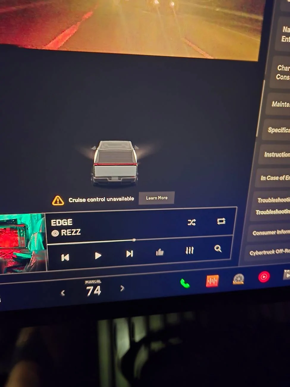 Tesla Roadster 2nd gen Cruise control - Auto shift - Park Assist All Unavailable After Update 20240923_234203