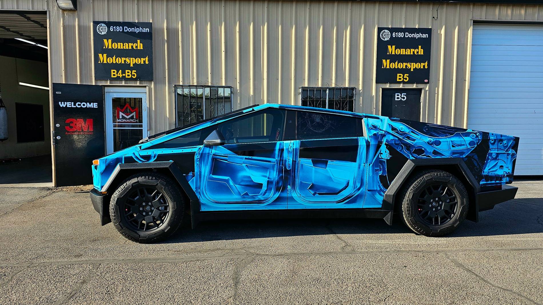 Tesla Cybertruck CUSTOM GRAPHICS / DESIGN / THEME Vinyl Wrap & PPF Cybertruck -- Photos & Videos 20241012_164624