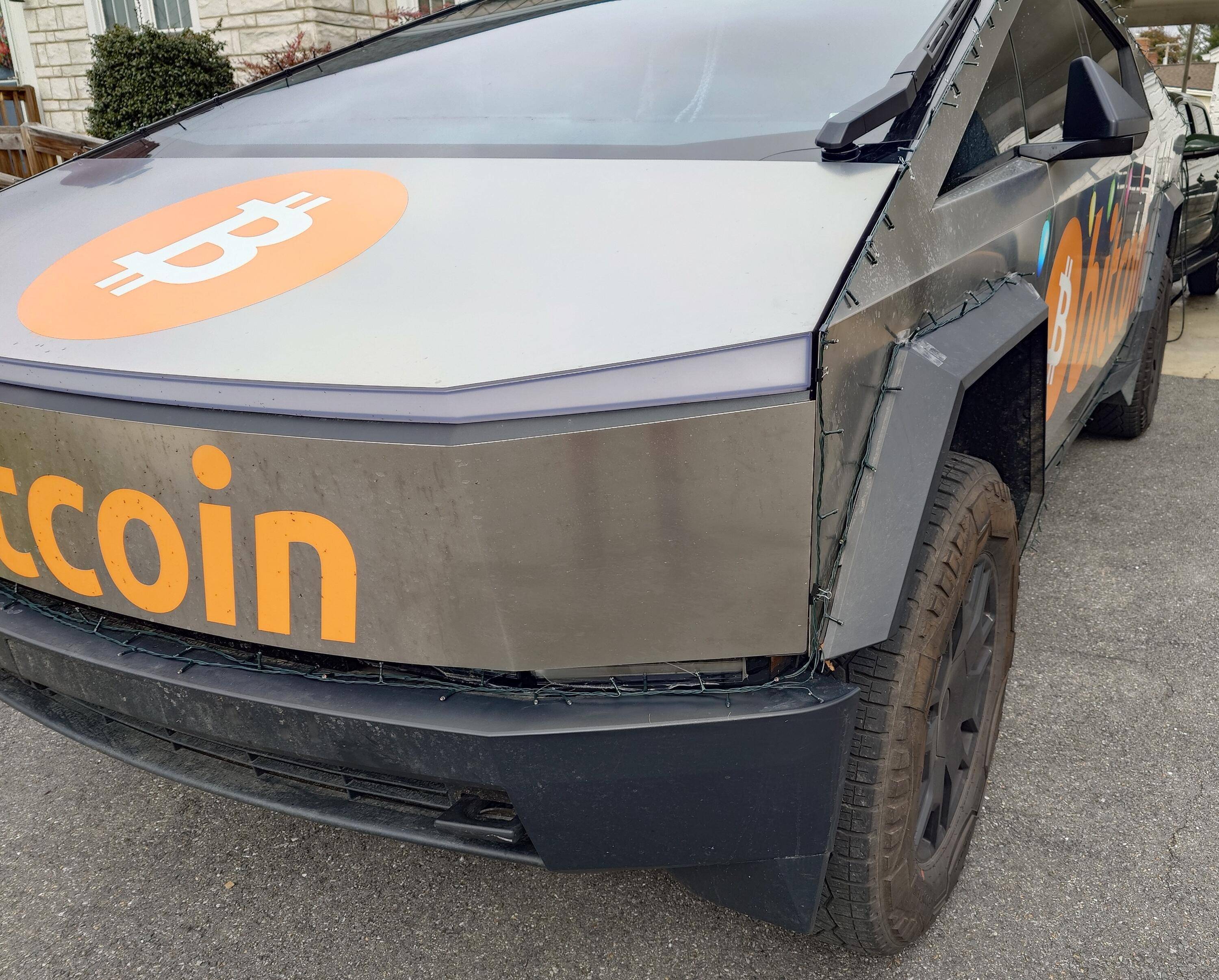 Tesla Cybertruck DIY Bull Bar finally completed (direct bolt on to the T-Sportline CTX bumper) 20241217_1