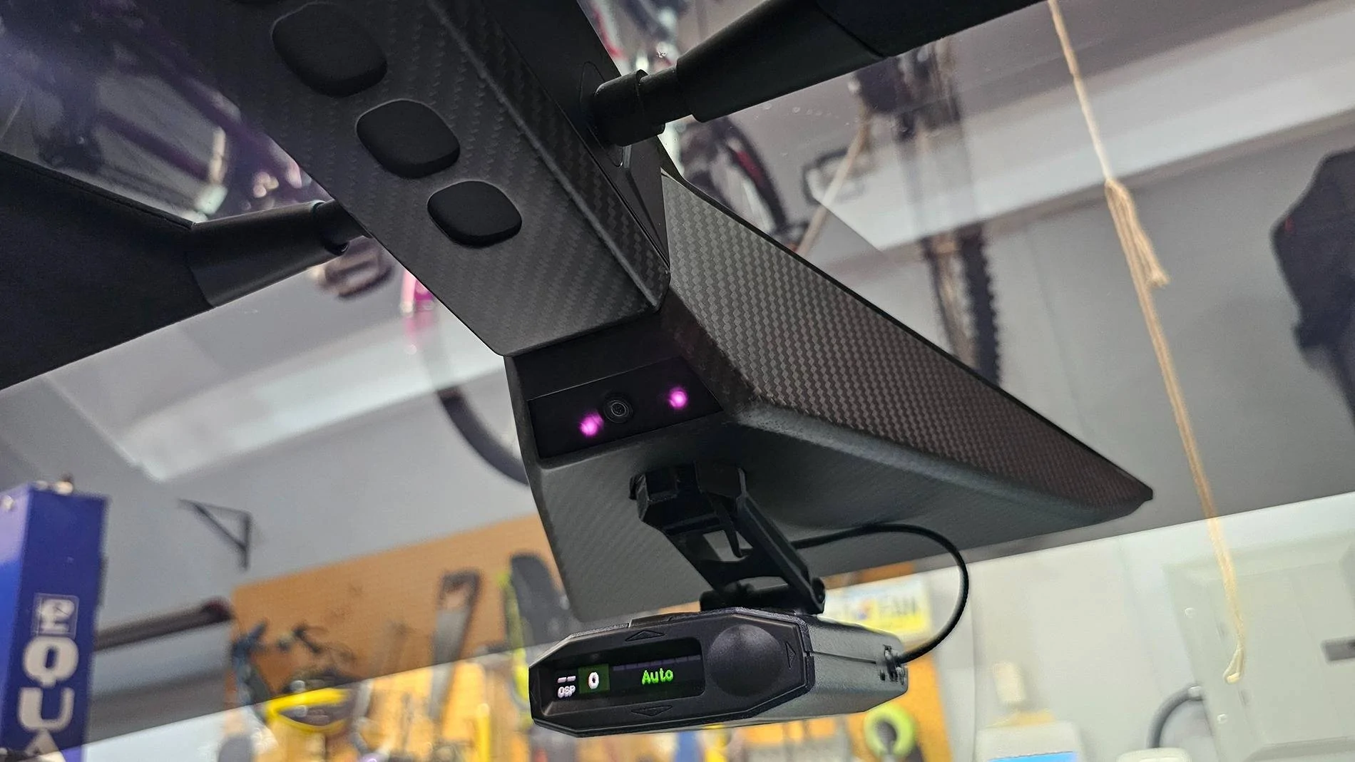 Tesla Cybertruck Transform Your Cybertruck with Real Carbon Fiber Armrest & Rear Screen Frame Covers! 🚗💥 20250121_135054