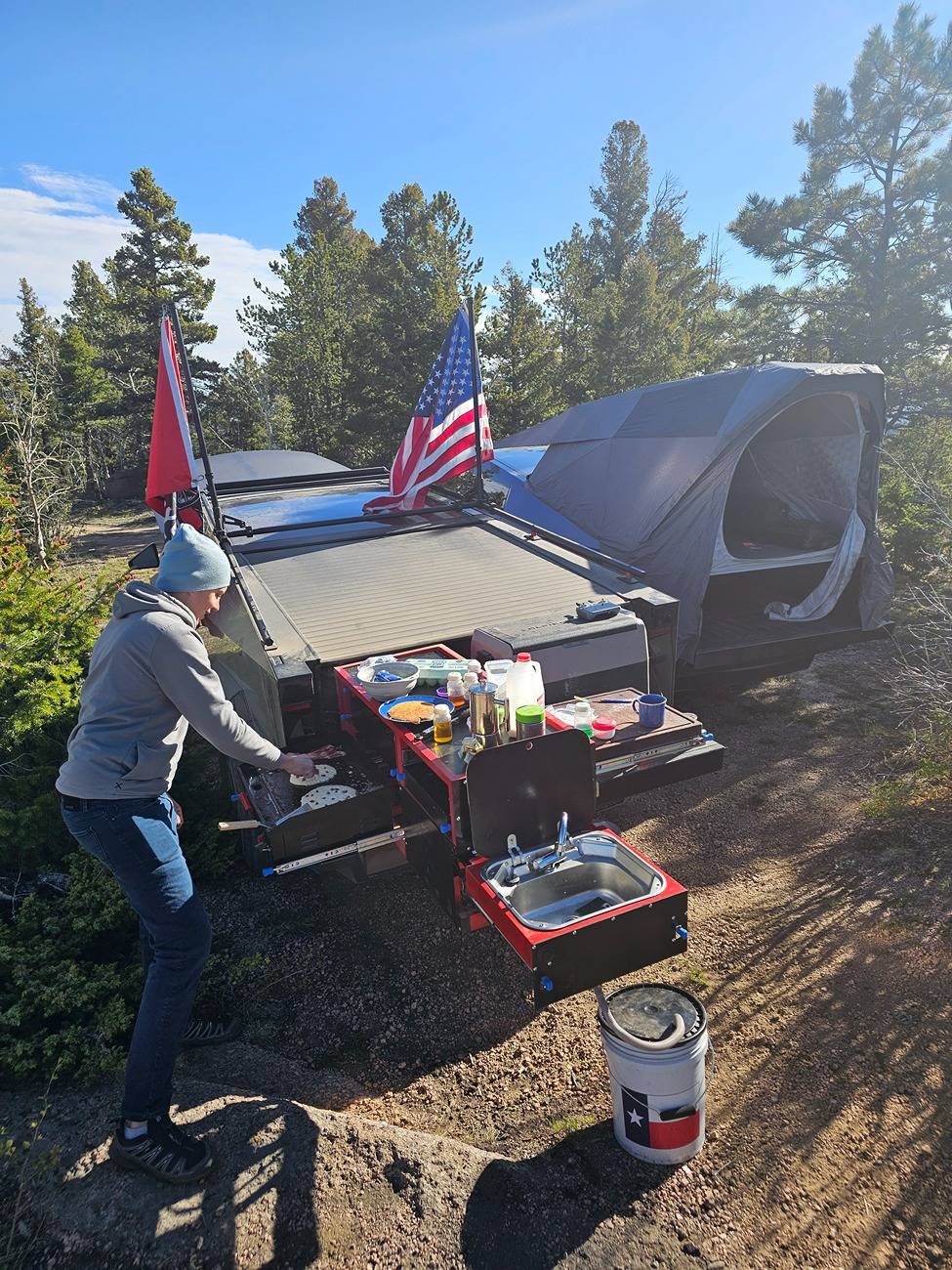 Tesla Cybertruck Can we still call off grid camping in the Cybertruck Boondocking? 20250517_082654
