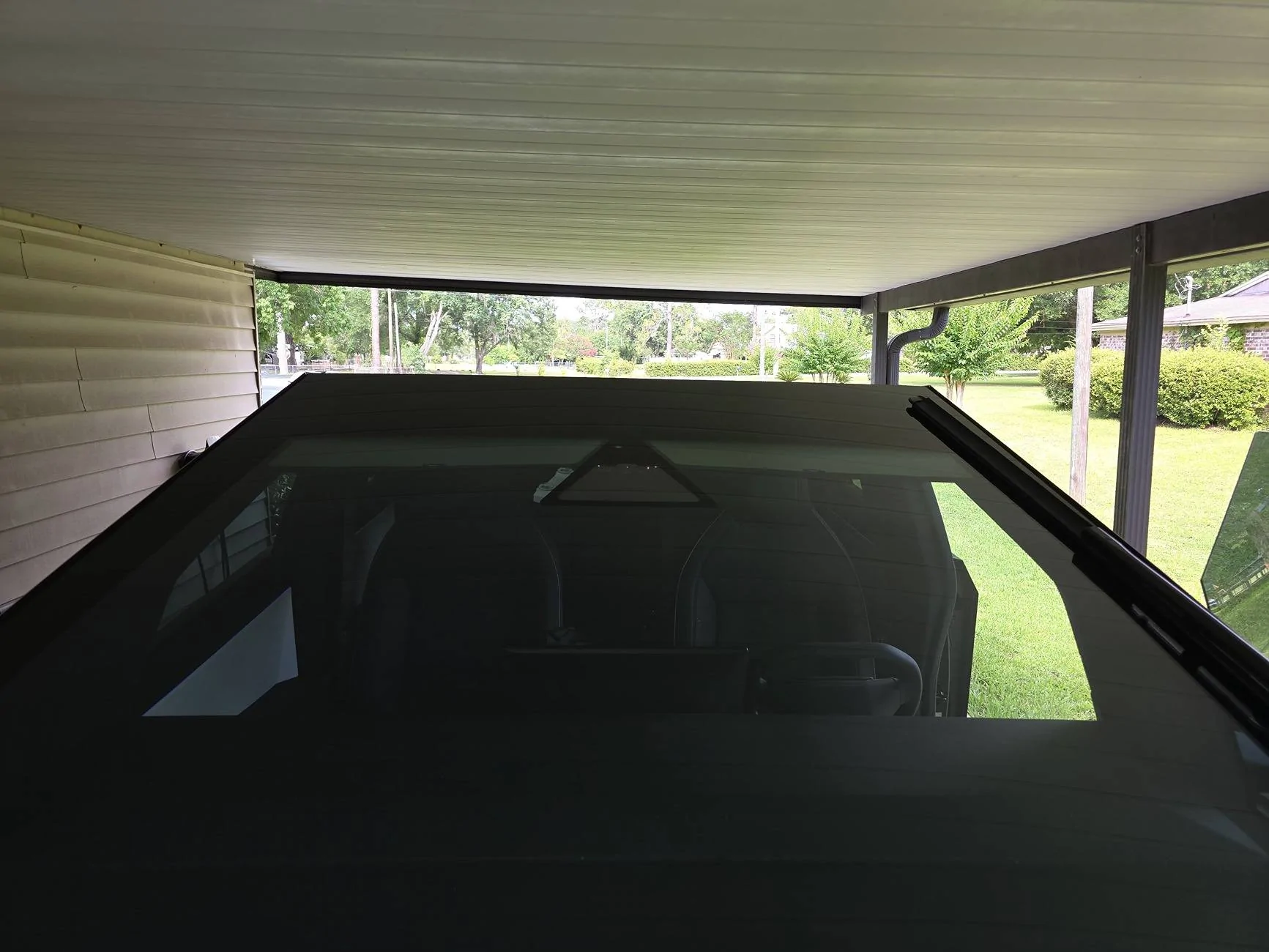 Tesla Roadster 2nd gen These upper windshield sun shades are awesome 20250615_164330