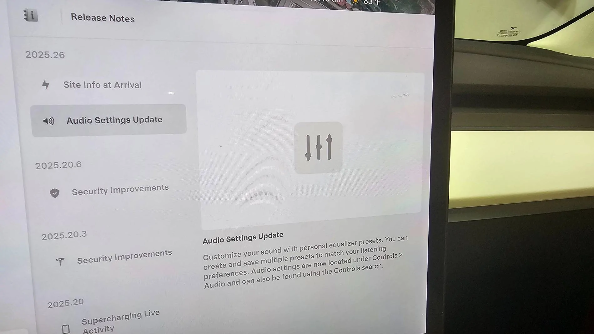 Tesla Roadster 2nd gen The real 2025.26 Update (w/ Grok) Thread 20250716_104349