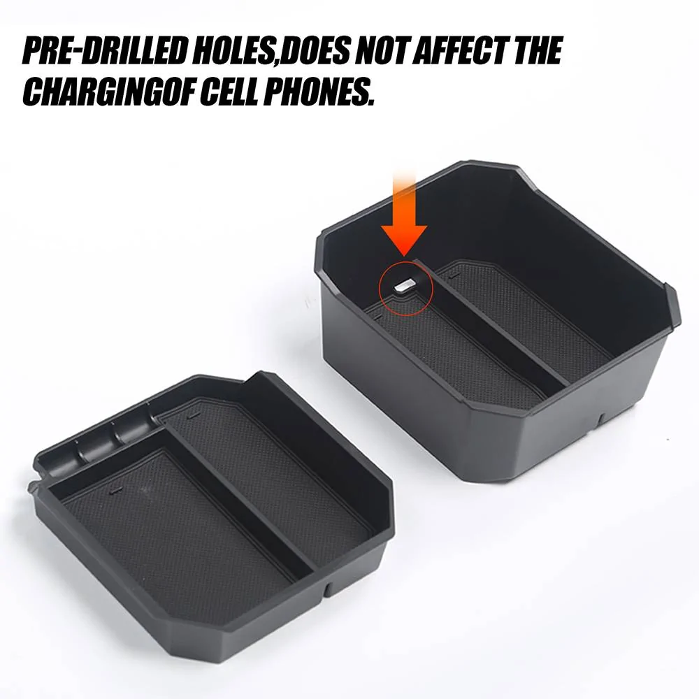 Tesla Cybertruck Enhance Your Cybertruck's Interior Organization with this Cybertruck Double-Layer Armrest Storage Box-Tlyard 5