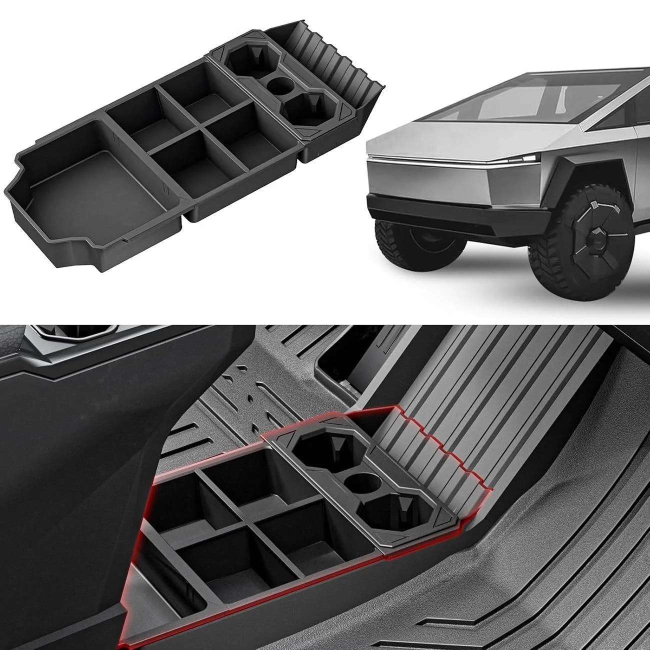Tesla Cybertruck 【INAGOTAR⚡】 Cybertruck Central control under the split storage box, so that driving life more handy! 714+04v2yDL._SL1500_