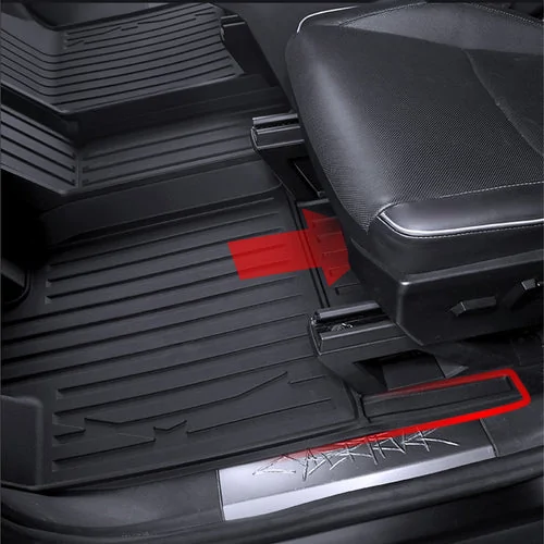 Tesla Cybertruck Yeslak Cybertruck Extended Front Door Floor Mats | Dual-Side Protection Against Dirt & Sand – Now Only $175.9! _Heavy-DutyTPEProtectionforMaximumInteriorShield_7