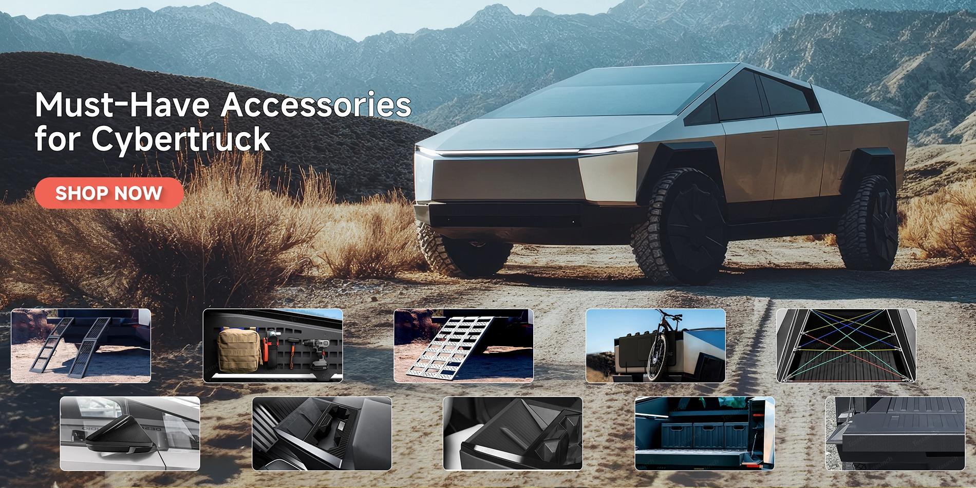 Tesla Cybertruck How to Solve Cybertruck's Vault Loading and Unloading Issues and Efficiently Utilize the CT Vault? ALL Cybertruck Must-Have Accessories Now Available at Teslaunch!