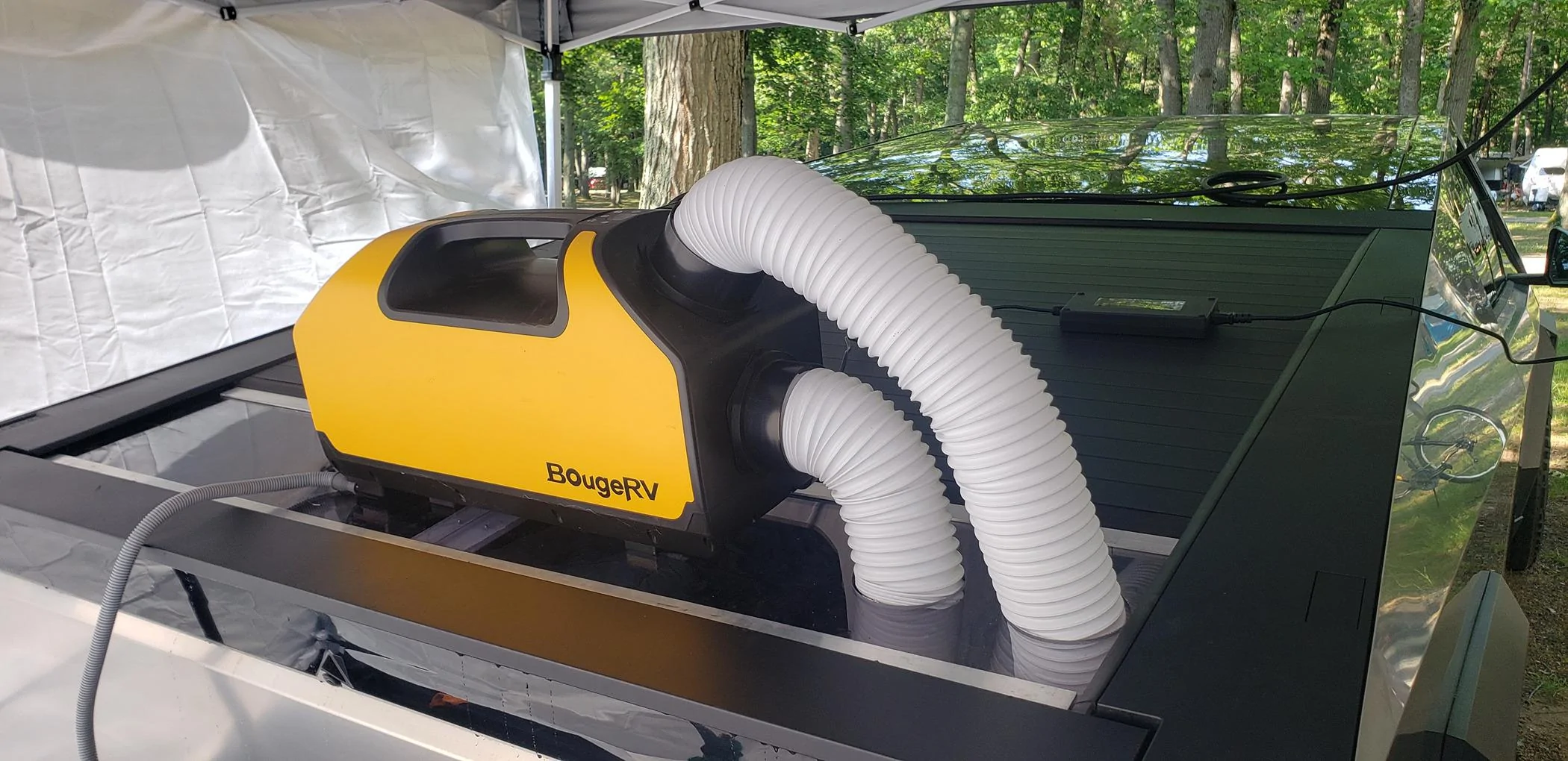 Tesla Cybertruck Tested: Sleeping in the Bed Vault BougeRV 1