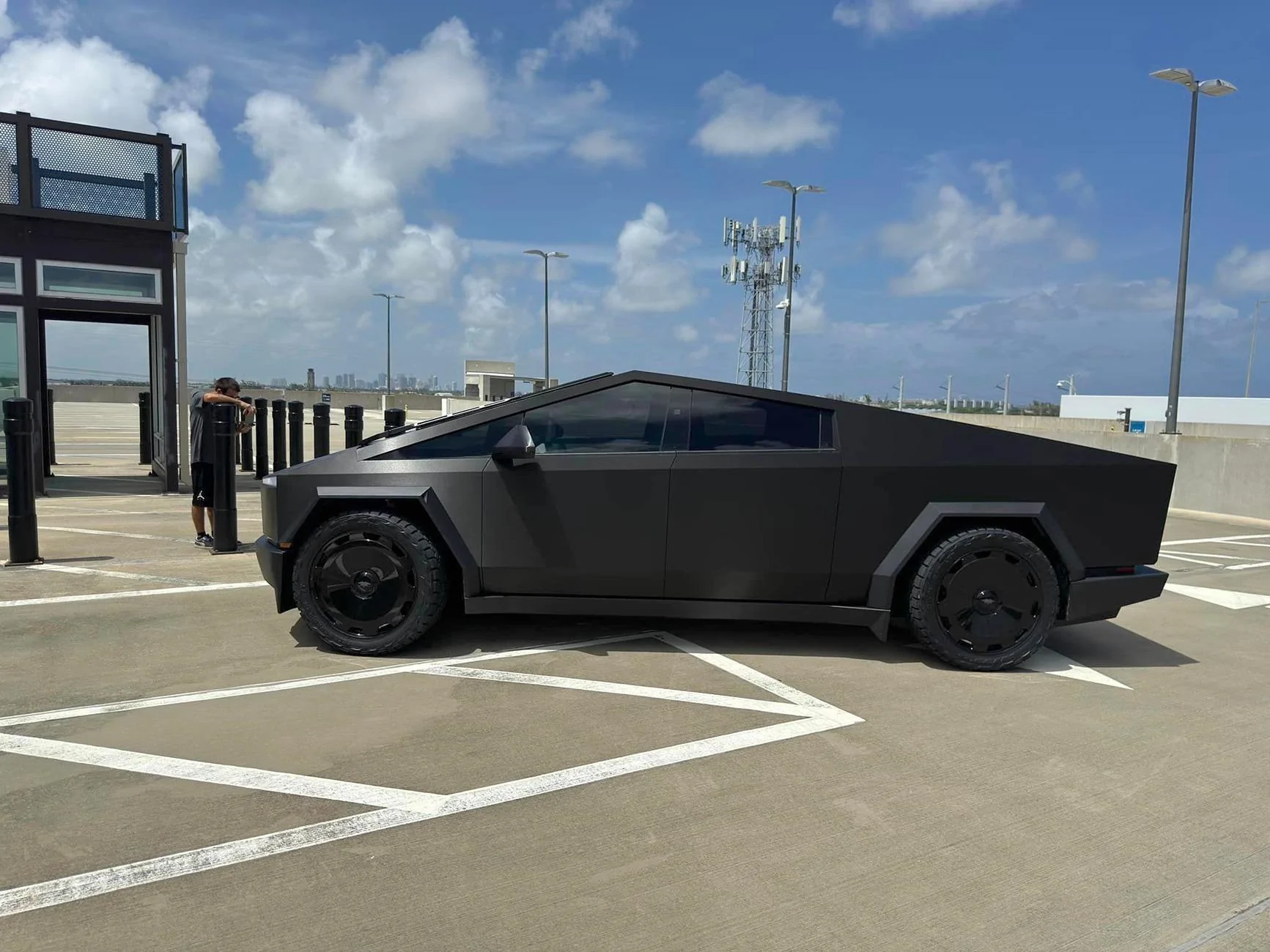 Brushed Black Stainless Steel wrap Cybertruck : Cyberbeast 7.webp