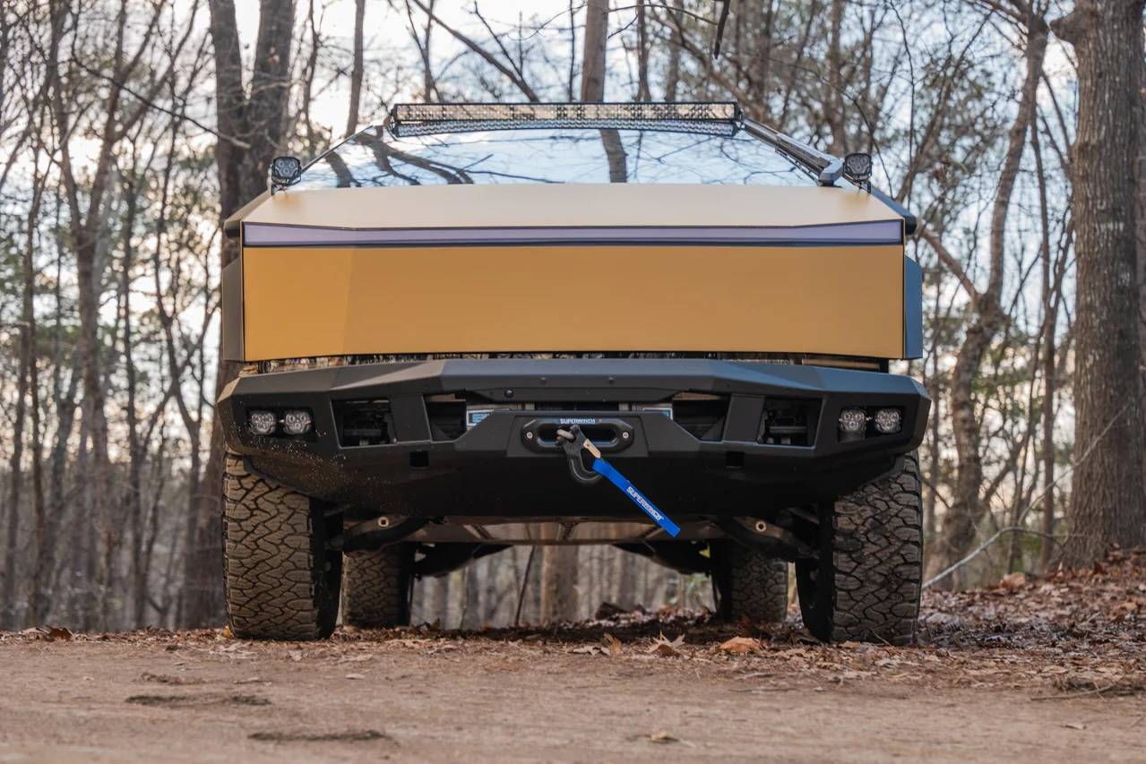 Tesla Roadster 2nd gen Introducing T Sportline CTX Extreme Duty Front Bumper with Integrated Winch (High-Output) & Lighting cb bumper