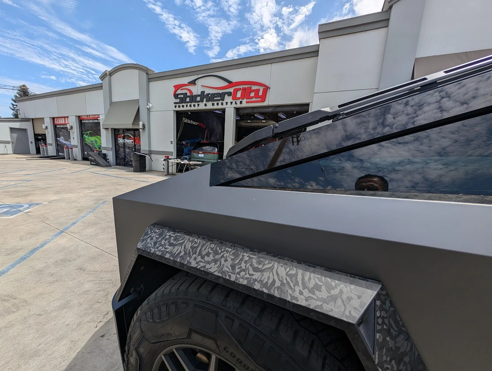 Tesla Cybertruck DIY Fender Flare Vinyl Wrap Kits for a Tough Look Upgrade to Your Cybertruck CYBERT~4