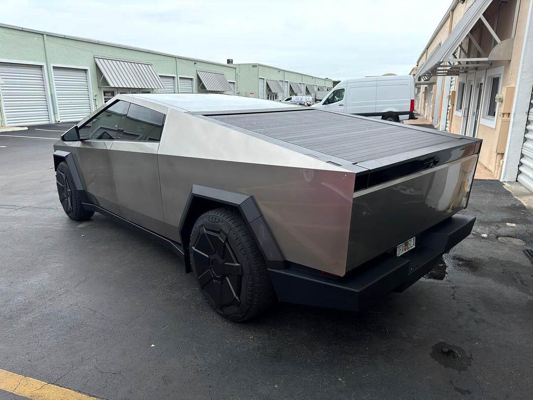 Cybertruck Full PPF Ceramic Pro, Gloss Black Hood Wrap, Tint 6.jpg