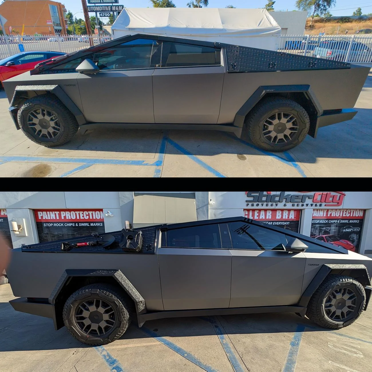 Tesla Cybertruck 🚀 Cybertruck Silhouette or is it the F16 Fighter Jet?!?! - DIY Kit Must SEE!!💎 cybertruck-silhouette-black-out-ppf-kit