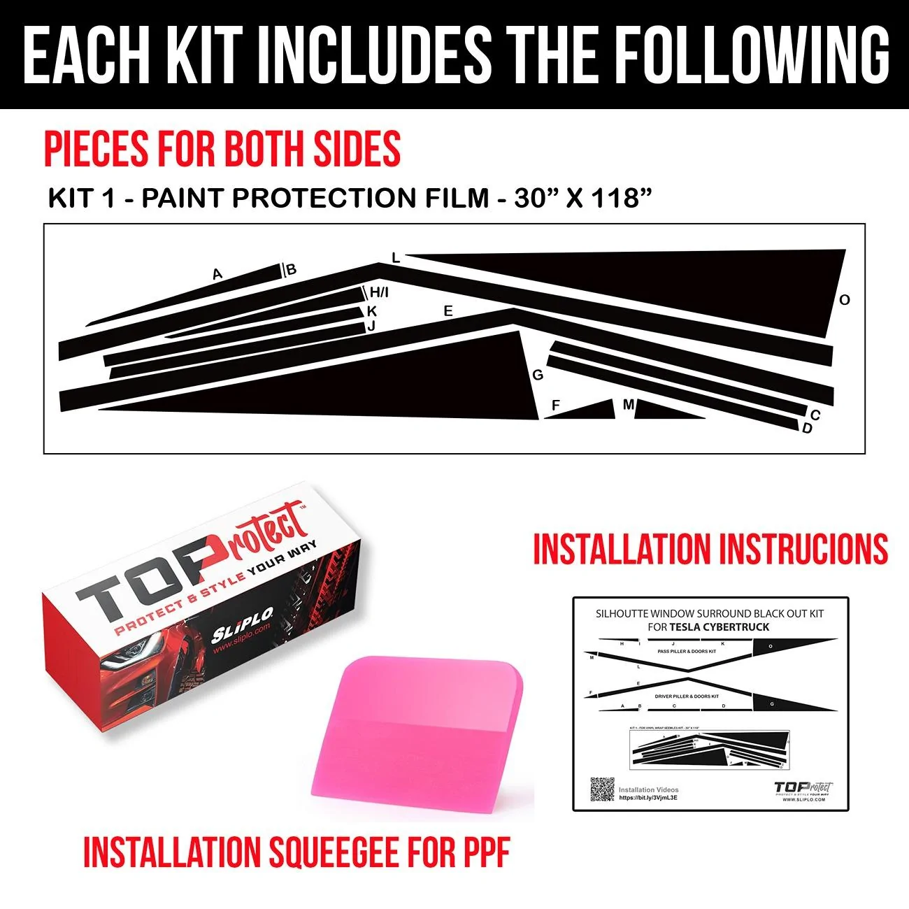 Tesla Cybertruck 🚀 Cybertruck Silhouette or is it the F16 Fighter Jet?!?! - DIY Kit Must SEE!!💎 cybertruck-silhouette-black-out-wrap-kit