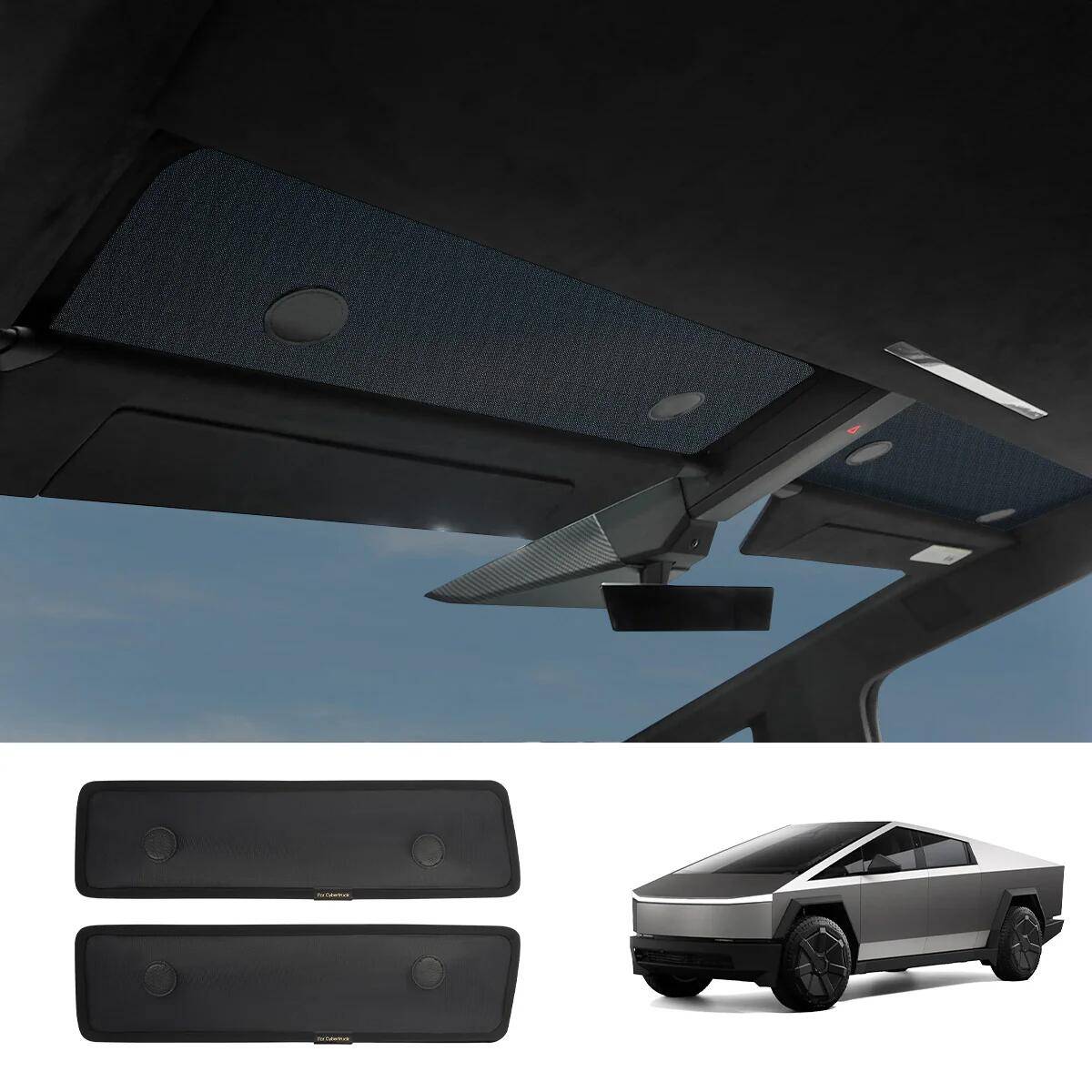 Tesla Cybertruck 🎉 Teslaunch New Giveaway : All-Inclusive Seat Covers for Cybertruck 🎉 cybertruck sunshade2