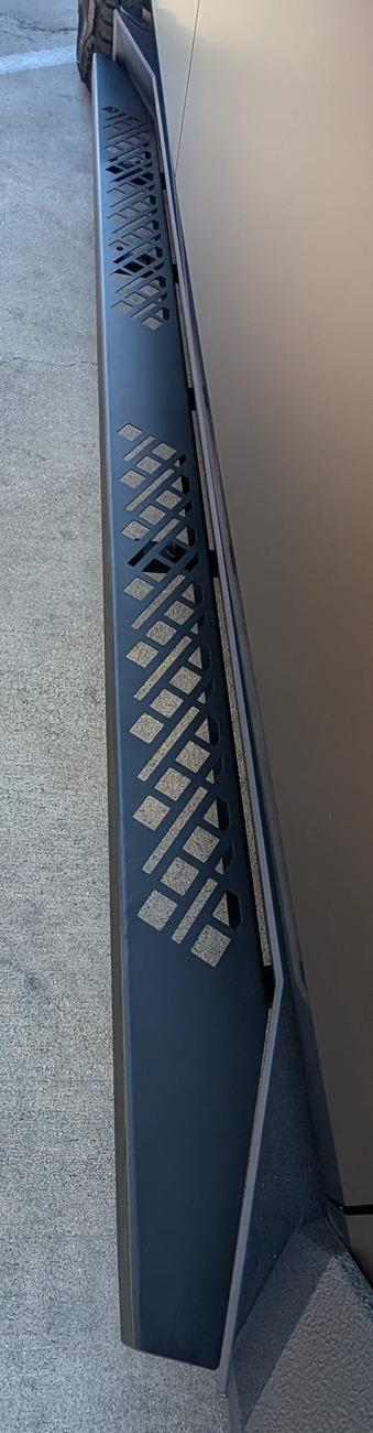 Tesla Cybertruck 🚀 New Release: Cybertruck Running Boards From Stickercity for a Majestic Stance 🦁 – Get Yours Now! 🌟 Cybertruck tesla running boards step stands stickercity los angeles black new release (14)