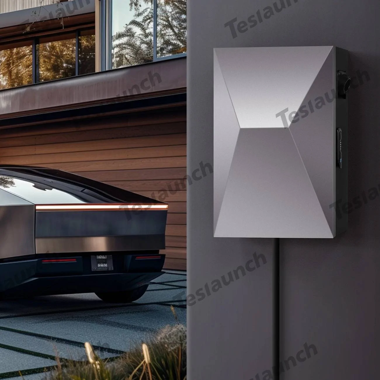 Tesla Cybertruck 💬 Cybervault Charging Case: The Ultimate Charging Companion for Your Tesla – What Do You Think? 🚗🔋 cybertruckchargingstoragebox_1