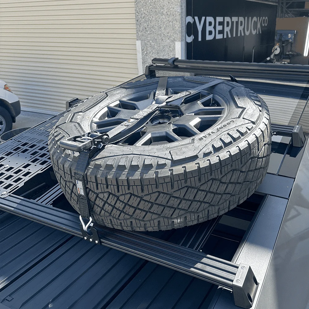 Tesla Cybertruck Tested: Sleeping in the Bed Vault cybertruckco-cybertruck-billet-aluminum-heavy-duty-crossbars-5