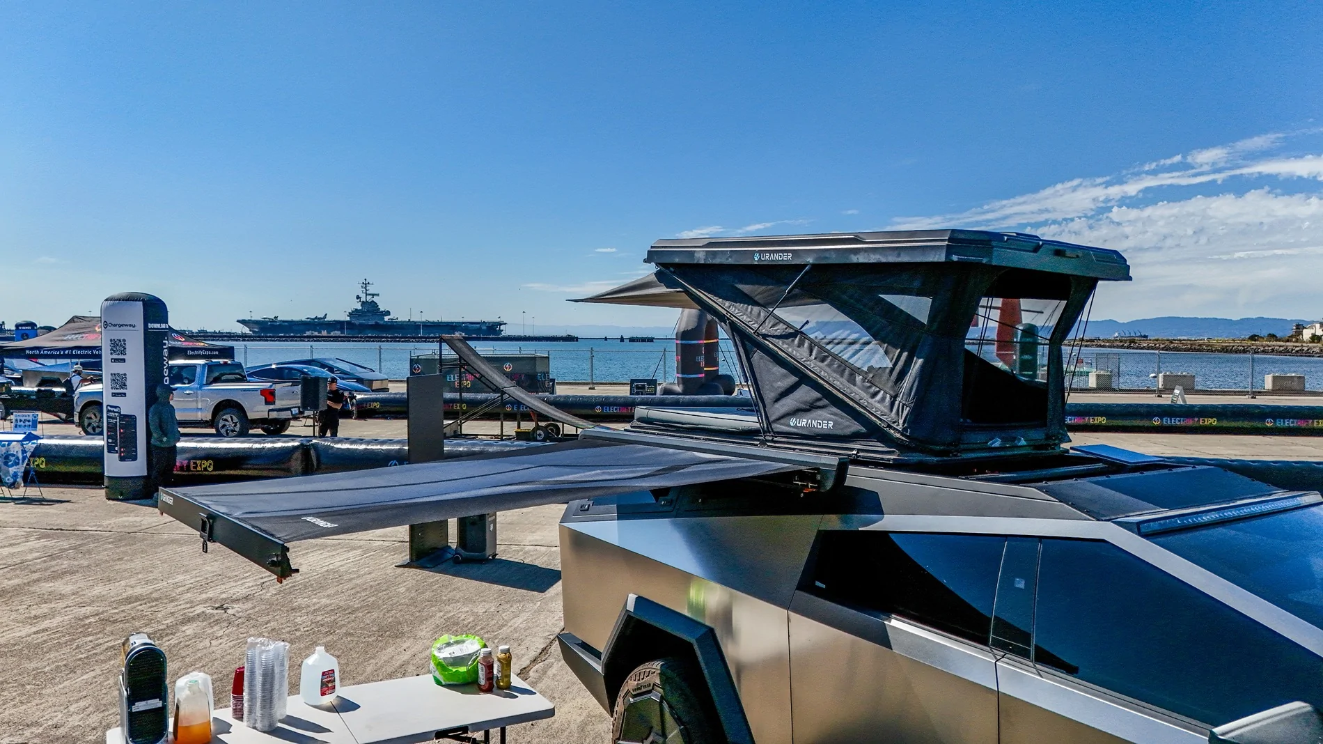 Tesla Cybertruck Urander’s New Tent, Awning & Bed Rack + Cybertruck Terrestrial Armor Live at Electrify Expo SF! dji_fly_20250823_103948_0089_1755972855367_photo