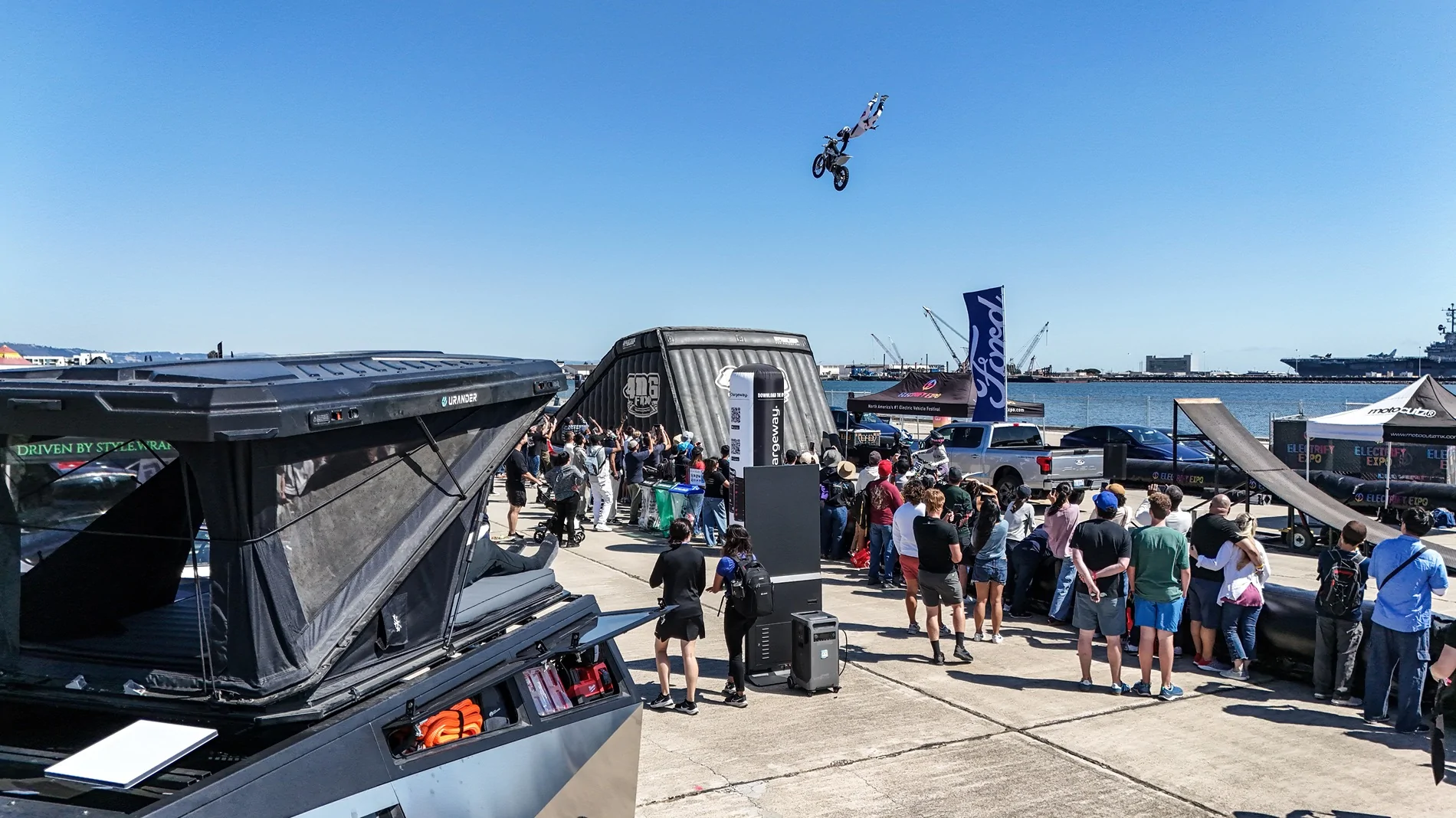 Tesla Cybertruck Urander’s New Tent, Awning & Bed Rack + Cybertruck Terrestrial Armor Live at Electrify Expo SF! dji_fly_20250824_150502_0221_1756084242995_photo